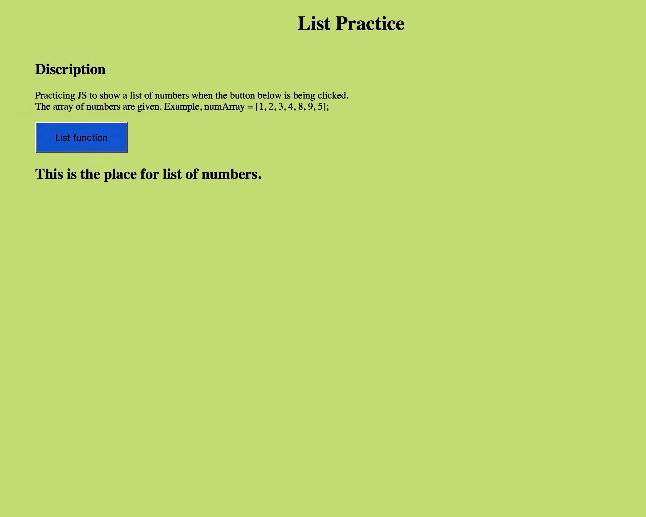 photo of listpractice 